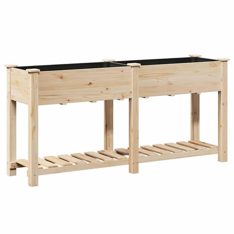 Tuin Bloempot Beige 161 x 43 x 76.5 cm Massief vurenhout 2
