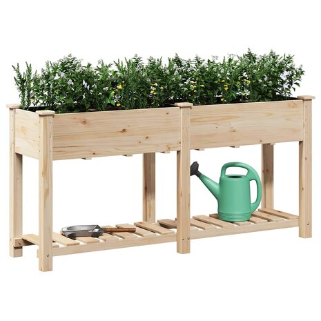 Tuin Bloempot Beige 161 x 43 x 76.5 cm Massief vurenhout 3