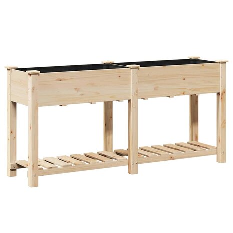 Tuin Bloempot Beige 161 x 43 x 76.5 cm Massief vurenhout 7