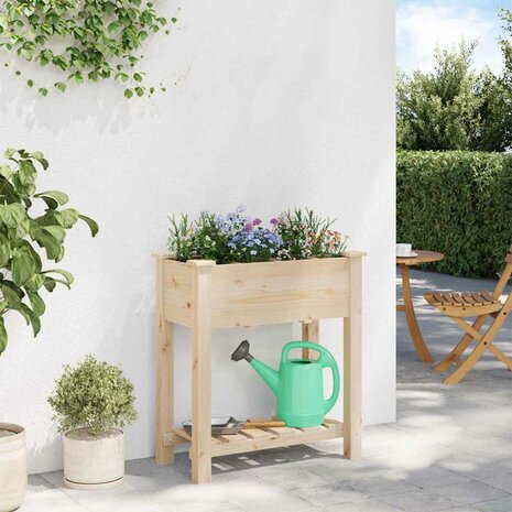 Tuin Bloempot Beige 71 x 37 x 76.5 cm Massief vurenhout 4