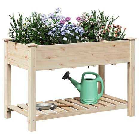 Tuin Bloempot Beige 115 x 59 x 76.5 cm Massief vurenhout 3