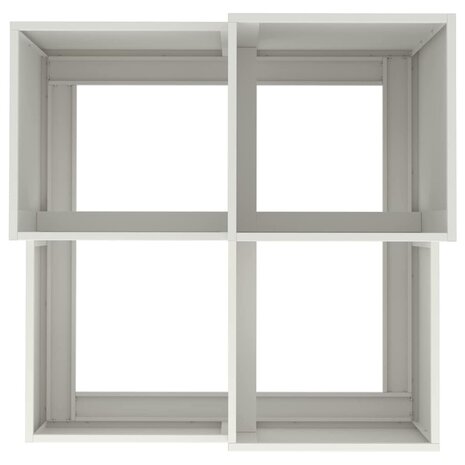 Tuin Bloempot Wit 100 x 100 x 60 cm Staal 8