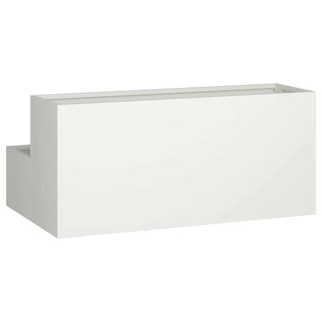 Tuin Bloempot Wit 100 x 60 x 45 cm Staal 5