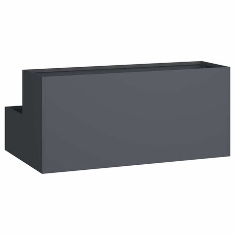 Tuin Bloempot Antraciet 100 x 60 x 45 cm Staal 5