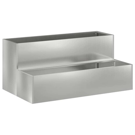 Tuin Bloempot Zilver 100 x 60 x 45 cm Gegalvaniseerd staal 2