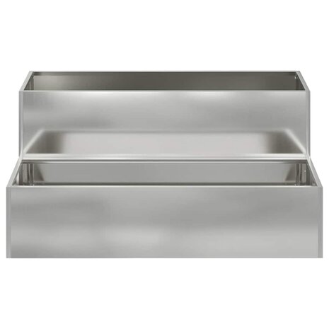 Tuin Bloempot Zilver 100 x 60 x 45 cm Gegalvaniseerd staal 6