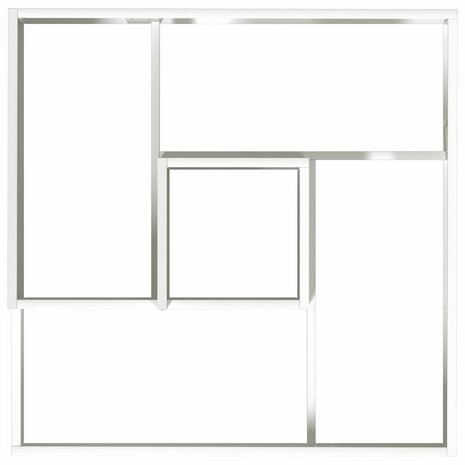 Tuin Bloempot Wit 80 x 80 x 50 cm Koudgewalst staal 8