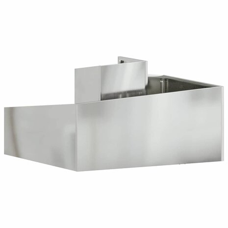 Tuin Bloempot Zilver 80 x 80 x 50 cm Gegalvaniseerd staal 7