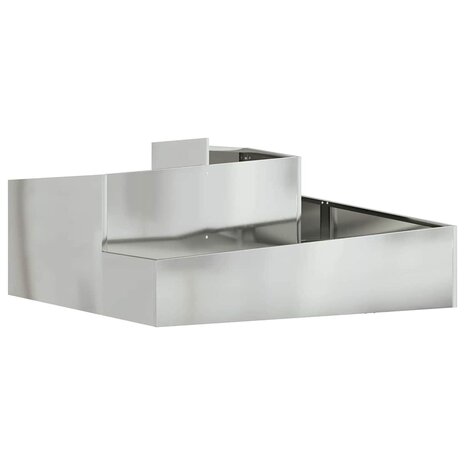 Tuin Bloempot Zilver 100 x 100 x 50 cm Gegalvaniseerd staal 2