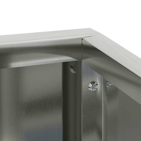 Tuin Bloempot Zilver 100 x 100 x 50 cm Gegalvaniseerd staal 9