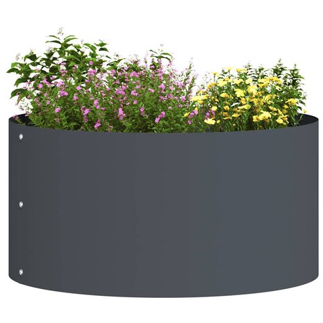 Tuin Bloempot Antraciet 40 x 40 x 20 cm Staal 3