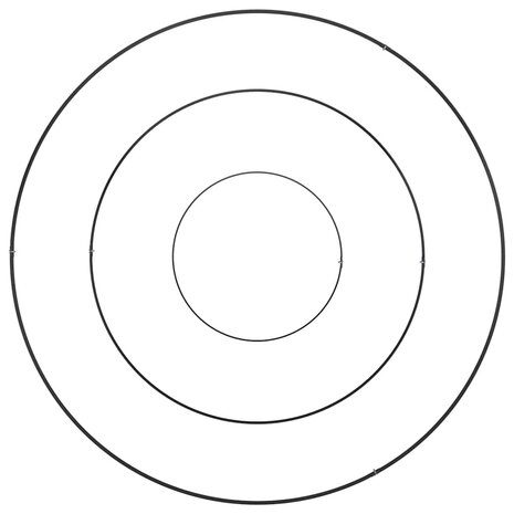 Tuin Bloempot Zwart 90 x 90 x 20 cm Staal 8