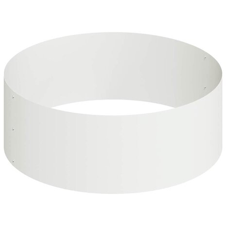 Tuin Bloempot Wit 90 x 90 x 20 cm Staal 6