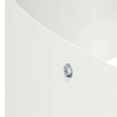 Tuin Bloempot Wit 90 x 90 x 20 cm Staal 9