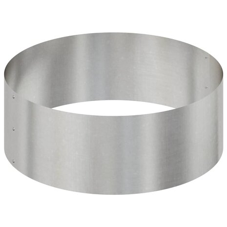 Tuin Bloempot Zilver 90 x 90 x 20 cm Roestvrij staal 6