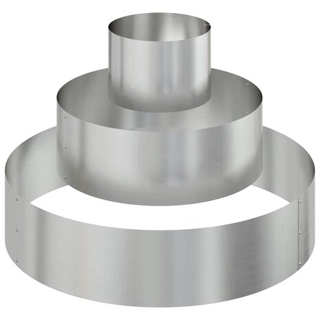 Tuin Bloempot Zilver 90 x 90 x 20 cm Gegalvaniseerd staal 2