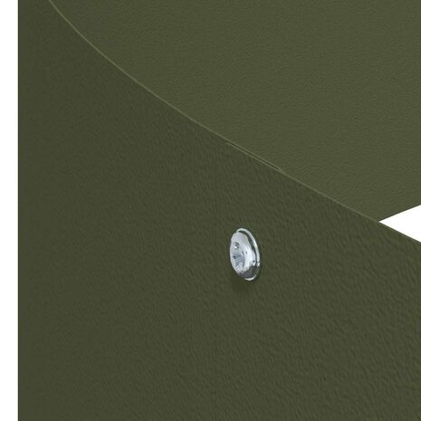 Tuin Bloempot Olijfgroen 120 x 120 x 20 cm Staal 9