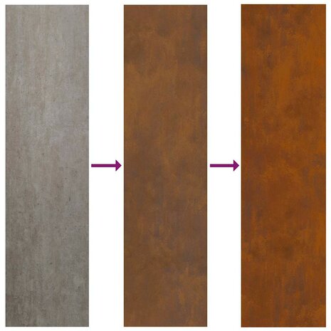 Tuin Bloempot Bruin 50 x 32 x 40 cm Verweerd staal 9