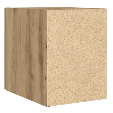 Wandkast artisanaal eikenkleurig 30 x 42.5 x 40 cm Bewerkt hout 7