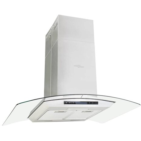 Eilandafzuigkap LCD-scherm sensor 756 m³/u LED 90 cm 2
