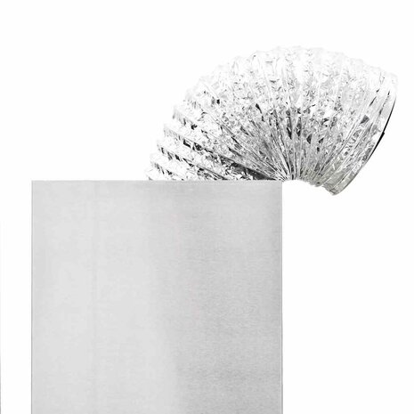 Wandafzuigkap 756 m³/u 90 cm roestvrij staal wit 8