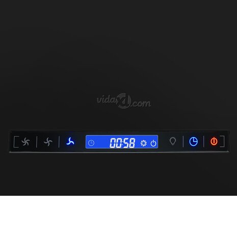 Afzuigkap hangend met aanraaksensor LCD 55 cm staal 7