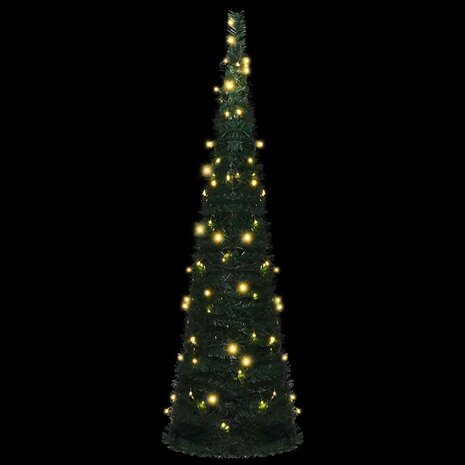 Kunstkerstboom met verlichting pop-up 150 cm groen 4