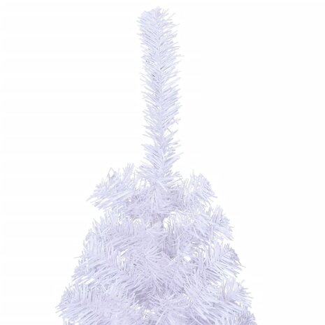 Kunstkerstboom met standaard half 120 cm PVC wit 5