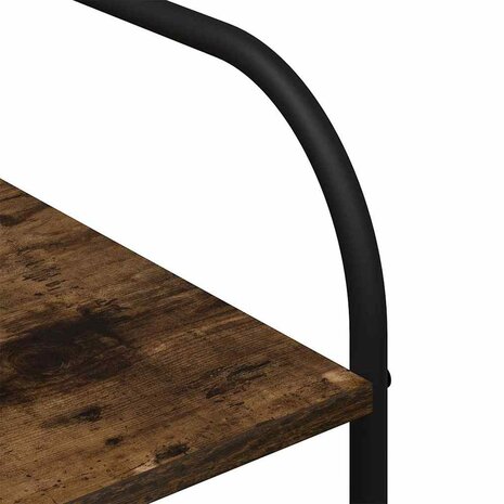 Kledingrek met plank Bruin 120 x 44 x 160 cm Bewerkt hout 9