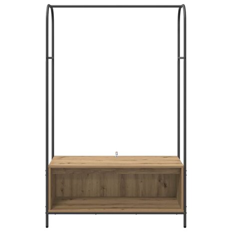 Kledingrek met opslag Bruin 100 x 44 x 160 cm Bewerkt hout 5