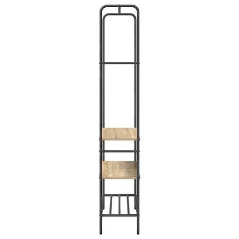 Kledingrek met planken Sonoma eiken 77 x 30 x 171 cm 6