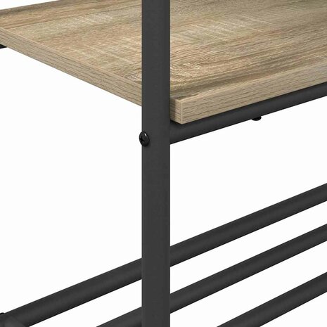 Kledingrek met planken Sonoma eiken 77 x 30 x 171 cm 8