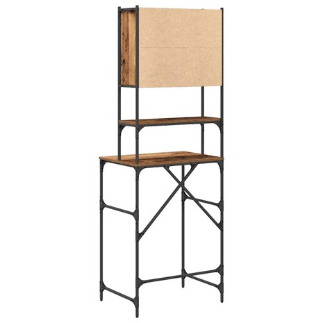 Wasmachinekast Oud hout 68 x 48,5 x 194 cm 1 x Wasmachinekast 8