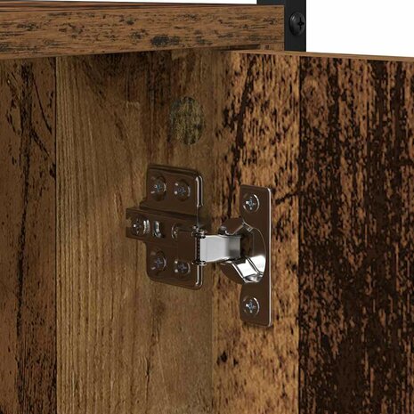 Wasmachinekast Oud hout 68 x 48,5 x 194 cm 1 x Wasmachinekast 9