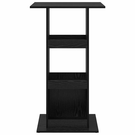 Bartafel met plank Zwart Eiken 60 x 60 x 100 cm Bewerkt hout 5