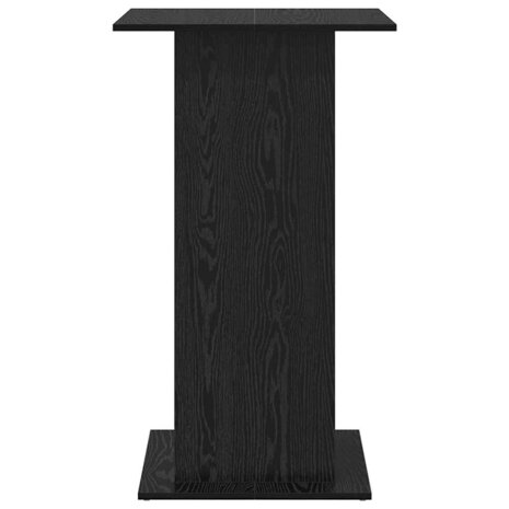 Bartafel met plank Zwart Eiken 60 x 60 x 100 cm Bewerkt hout 6