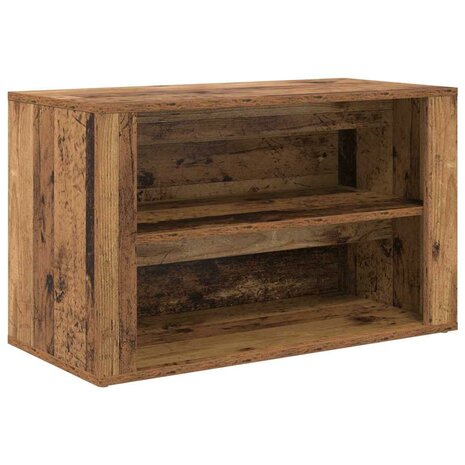 Schoenenrek met plank Oud hout 75 x 35 x 45 cm Bewerkt hout 2
