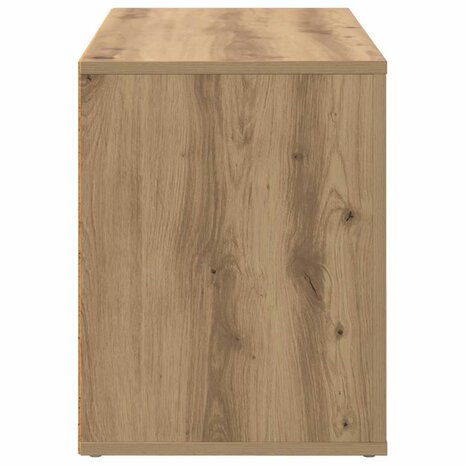 Schoenenrek met plank artisanaal eikenkleurig 75 x 35 x 45 cm 6