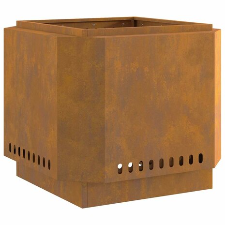 Vuurkorf Brown 58 x 58 x 51 cm Weathering steel 2