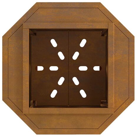 Vuurkorf Brown 38 x 38 x 51 cm Weathering steel 7