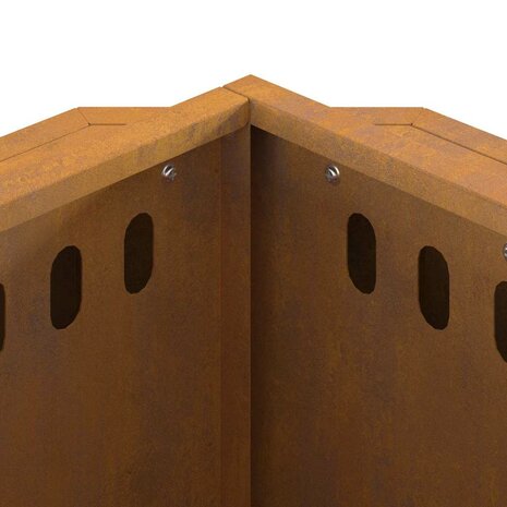 Vuurkorf Brown 38 x 38 x 51 cm Weathering steel 8