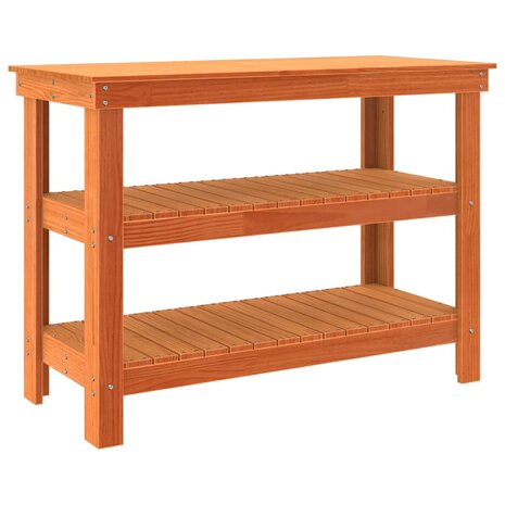 Werkbank Wasbruin 110.5 x 50 x 80 cm Massief grenenhout 2
