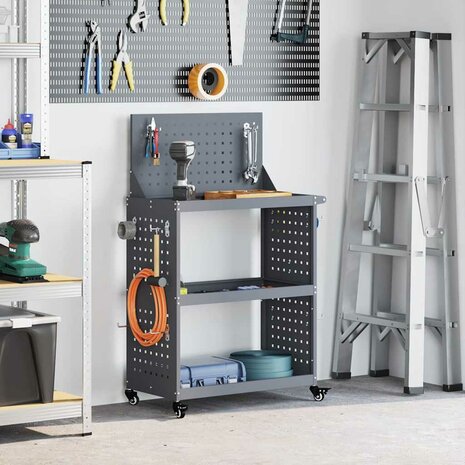Gereedschapswagen Antraciet 65 x 35 x 111 cm Koudgewalst staal 1