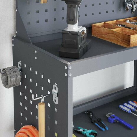 Gereedschapswagen Antraciet 65 x 35 x 111 cm Koudgewalst staal 4