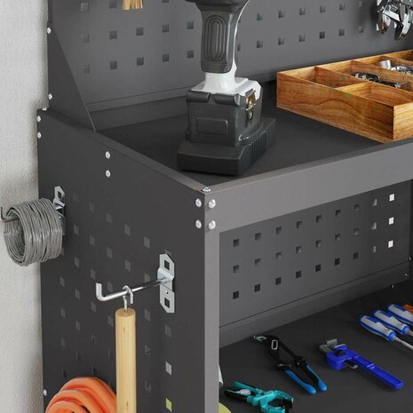 Gereedschapswagen Zwart 65 x 35 x 111 cm Koudgewalst staal 4