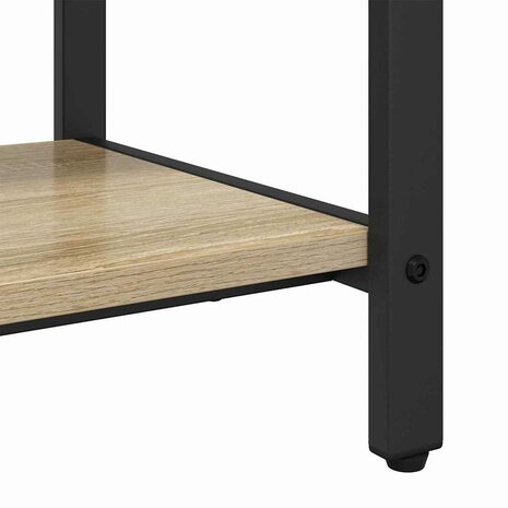 Kapstok met plank Sonoma eiken 75 x 34 x 184 cm Bewerkt hout 8