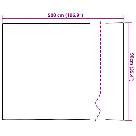 Zelfklevende Raamfolie Mat gestreept 90 x 500 cm PVC 9