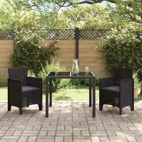 Tuinstoel 2 pcs Bruin 53 x 49 x 85 cm PP 3