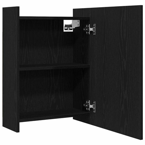 Badkamer spiegelkast met plank Zwart eiken 62,5 x 20,5 x 64 cm 5