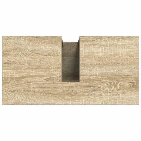 Badkamerkast Beige 60 x 30 x 60 cm Bewerkt hout 8